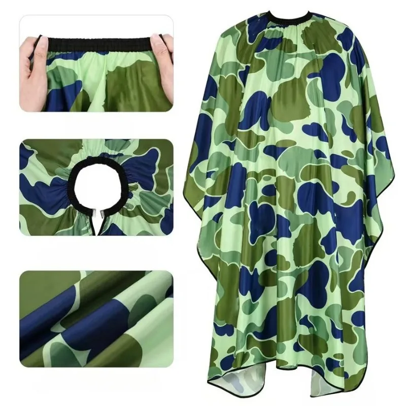 160*140cm Barbershop Camouflage Salon Gown Adjustable Waterproof Hairdressing Apron Antistatic Hairdresser Capes Barber Tools
160*140cm Barbershop Camouflage Salon Gown Adjustable Waterproof Hairdressing Apron Antistatic Hairdresser Capes Barber Tools