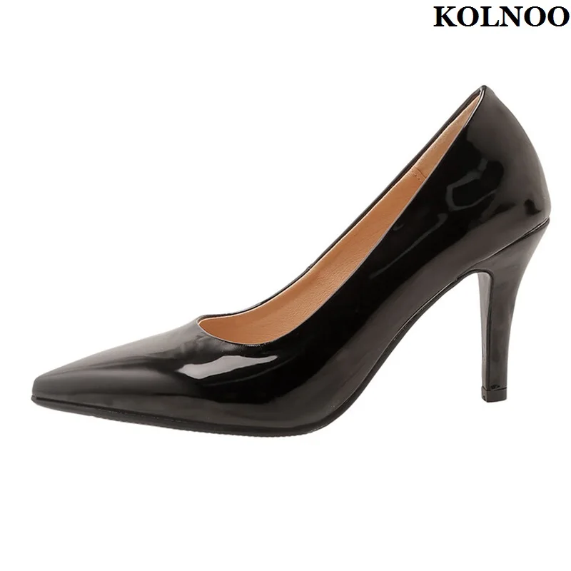 Kolnoo Hot Sale Daily Wear Women's 8cm High Heels Pumps Patent Leather Summer Slip-on Shoes Evening Party Fashion Court Shoes
Kolnoo Hot Sale Daily Wear Women's 8cm High Heels Pumps Patent Leather Summer Slip-on Shoes Evening Party Fashion Court Shoes