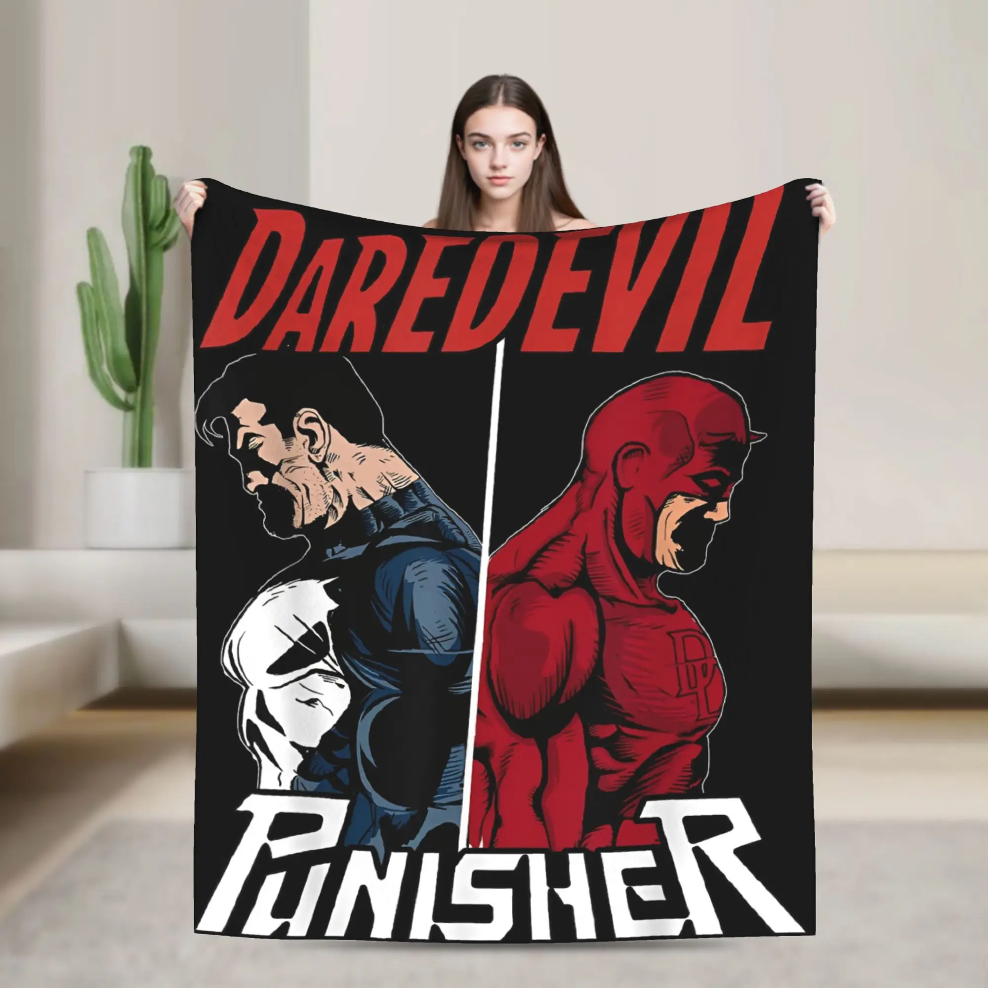 Daredevil The Punisher Only One Way Graphic Blanket Plush Funny Warm Throw Blanket for Bedding Lounge Decoration
Daredevil The Punisher Only One Way Graphic Blanket Plush Funny Warm Throw Blanket for Bedding Lounge Decoration