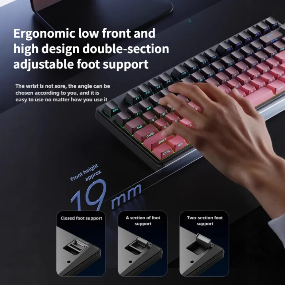 Pioneer V102 side engraved mechanical tactile keyboard 99 keys 16 million color light multifunctional knob wired version
Pioneer V102 side engraved mechanical tactile keyboard 99 keys 16 million color light multifunctional knob wired version