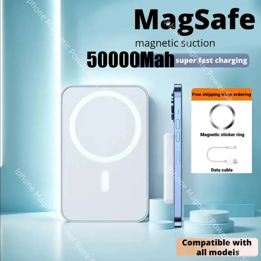 New Magnetic Wireless Portable Charger Power Bank 50000mAh PD20W Built-In LED Display for IPhone 16/15/14/13/12/Pro/Mini/Pro Max
New Magnetic Wireless Portable Charger Power Bank 50000mAh PD20W Built-In LED Display for IPhone 16/15/14/13/12/Pro/Mini/Pro Max