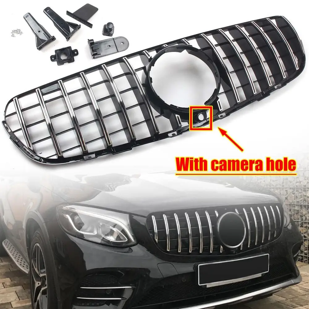 Черная хромированная решетка GT R для Mercedes-Benz W253 GLC 300 350 15-18 Вт/камера
Черная хромированная решетка GT R для Mercedes-Benz W253 GLC 300 350 15-18 Вт/камера