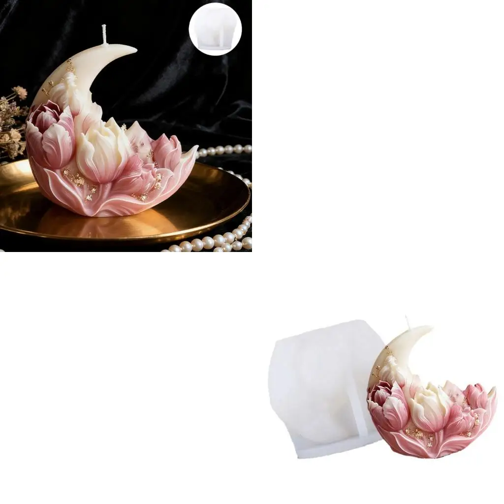 Creative Unique Tulips Moon Silicone Mould for Handmade Art
Creative Unique Tulips Moon Silicone Mould for Handmade Art