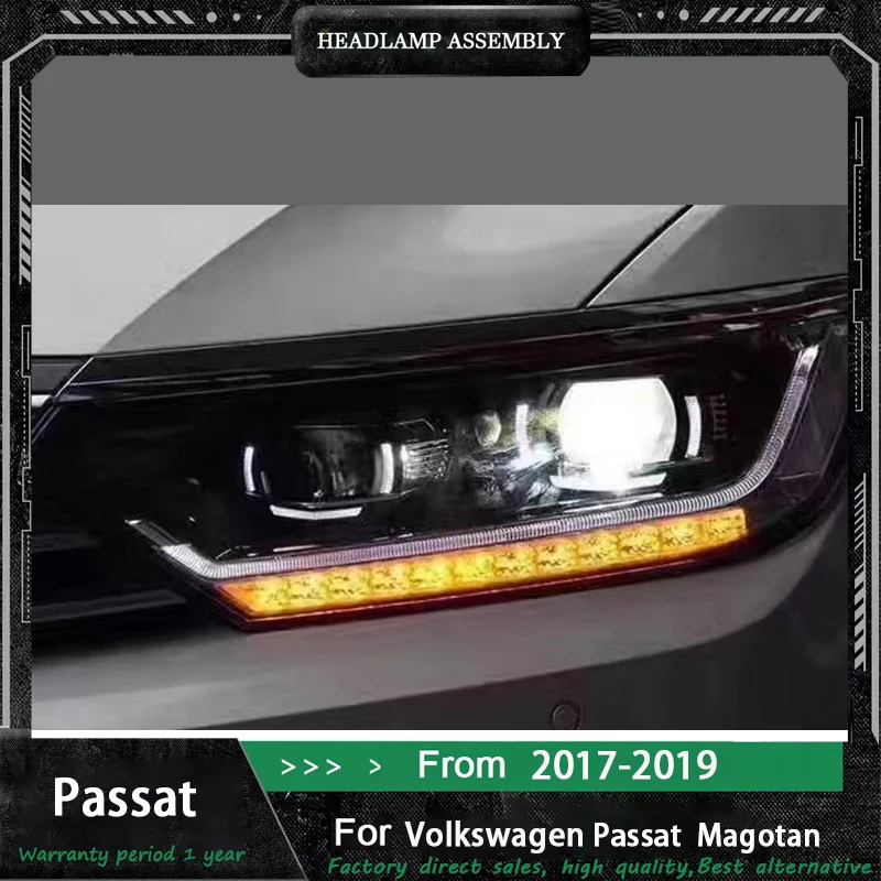 Auto Parts Headlights For Passat B8 EU 2016-2019 upgrade Double U Type LED Daytime Lights Dual Projector Car Accesorios Modified
Auto Parts Headlights For Passat B8 EU 2016-2019 upgrade Double U Type LED Daytime Lights Dual Projector Car Accesorios Modified