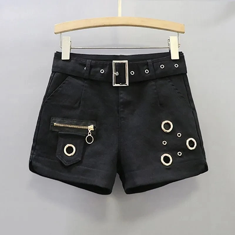 Fashion Shorts for women 2026 Spring/summer New Korean version Slim Slimming Hollowed Out metal Elastic Sexy Hot pants Trend
Fashion Shorts for women 2026 Spring/summer New Korean version Slim Slimming Hollowed Out metal Elastic Sexy Hot pants Trend
