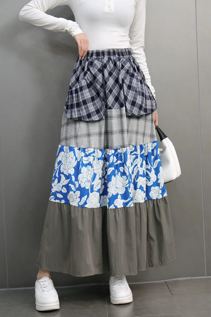 2024 Autumn Winter New Retro Simple Plaid Patchwork A-line Skirt Women Casual High Waist Skirts Female J627
2024 Autumn Winter New Retro Simple Plaid Patchwork A-line Skirt Women Casual High Waist Skirts Female J627