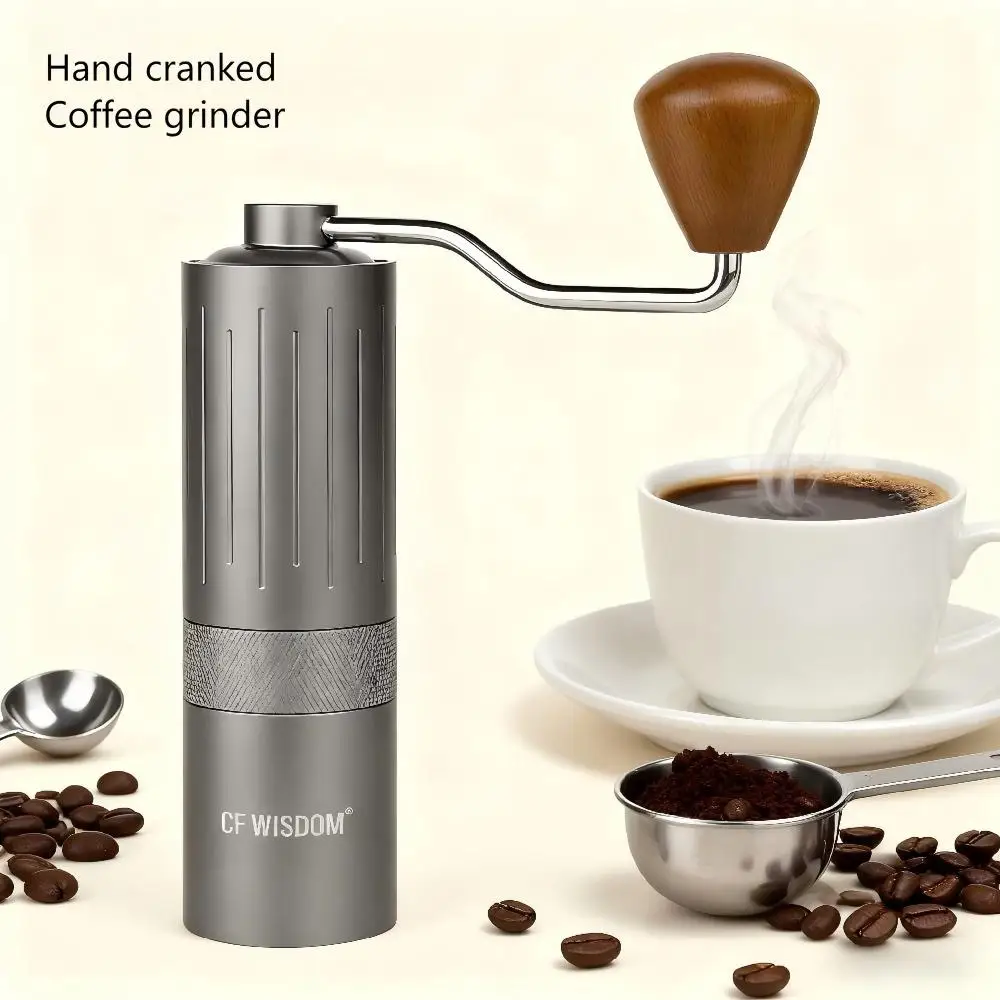 CF WISDOM Professional Manual Coffee Grinder 420 Stainless Steel Cutting Disc Adjustable Mill Kitchen Tool Christmas Promotion
CF WISDOM Professional Manual Coffee Grinder 420 Stainless Steel Cutting Disc Adjustable Mill Kitchen Tool Christmas Promotion