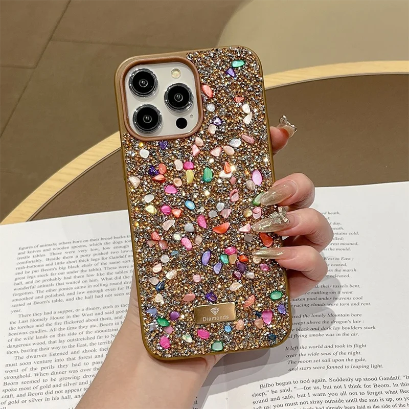 For iPhone 16 Pro Max case bling colorful gemstone luxury sparkling diamond 14Promax 15promax case rhinestone protective case
For iPhone 16 Pro Max case bling colorful gemstone luxury sparkling diamond 14Promax 15promax case rhinestone protective case