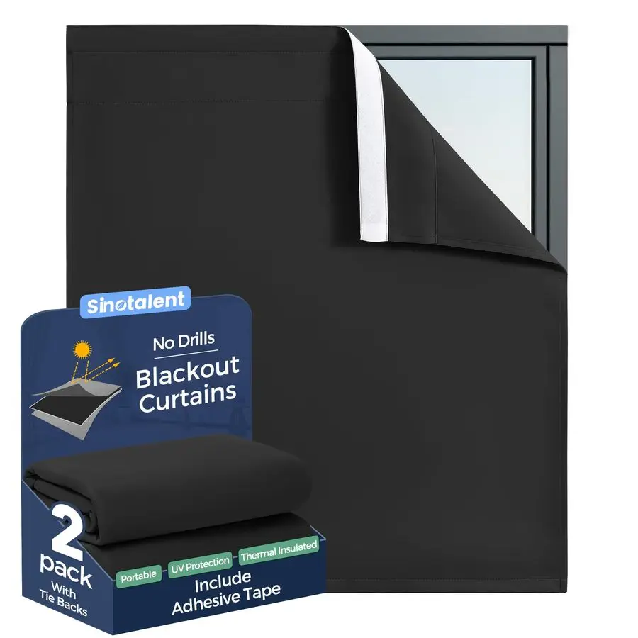 Black Curtains for Bedroom, No Drill Window Blinds, Easy Install Kitchen Curtain Light Blocking Curtains Blackout, Room Darkenin
Black Curtains for Bedroom, No Drill Window Blinds, Easy Install Kitchen Curtain Light Blocking Curtains Blackout, Room Darkenin