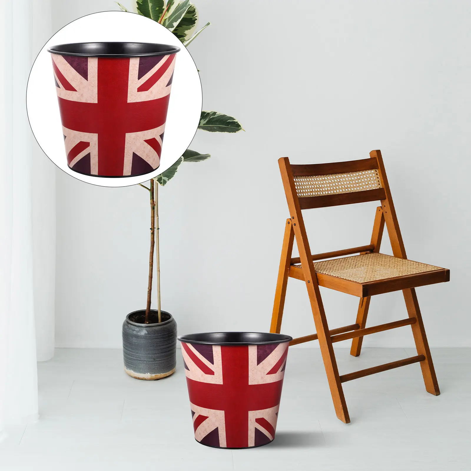 Large Capacity Retro Trash Can Vintage Pattern Iron Waste Bin Decorative Garbage Container for Home Office Kitchen Bathroom
Large Capacity Retro Trash Can Vintage Pattern Iron Waste Bin Decorative Garbage Container for Home Office Kitchen Bathroom