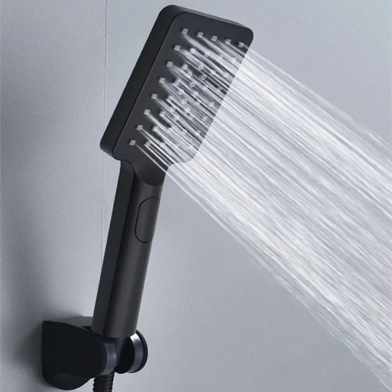 High Pressure Handheld Shower Head with One Button Stop Feature - Water Saving Bathroom Accessory Set
High Pressure Handheld Shower Head with One Button Stop Feature - Water Saving Bathroom Accessory Set