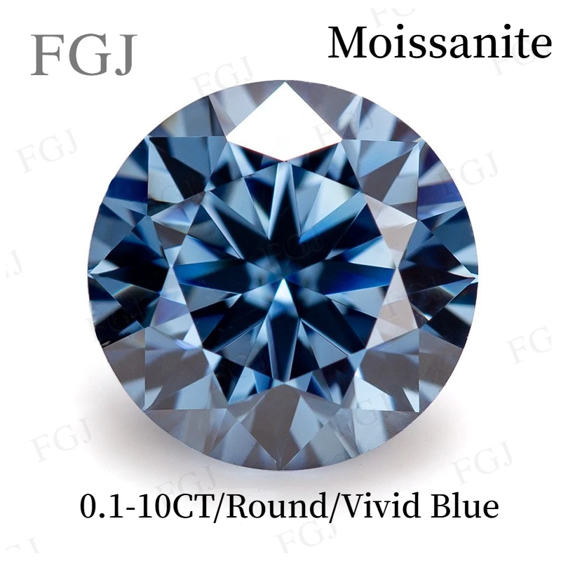 0.1-10CT Real Moissanite Round Brilliant Cut VVS1 Vivid Blue 100% Diamond Tested Loose Gemstones Fine Jewelry Wholesale beads
0.1-10CT Real Moissanite Round Brilliant Cut VVS1 Vivid Blue 100% Diamond Tested Loose Gemstones Fine Jewelry Wholesale beads