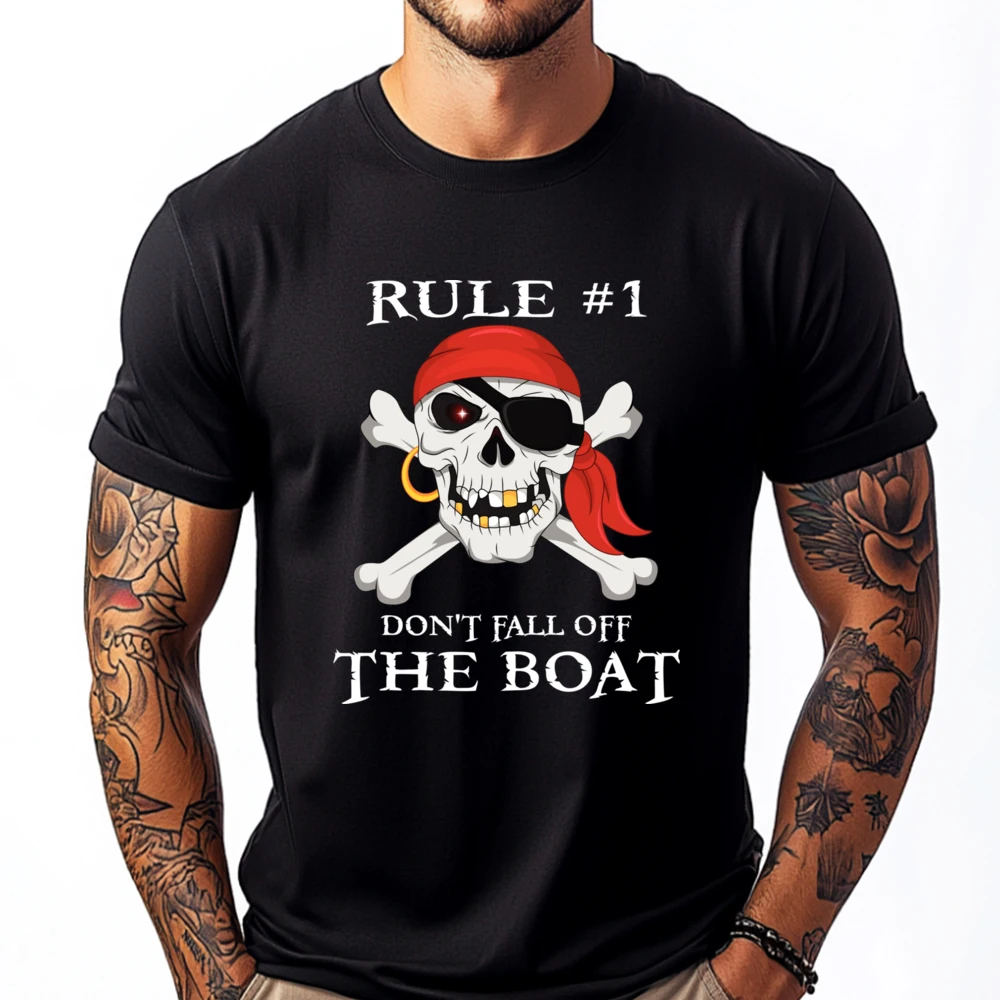 Rule 1 Don T Fall Off The Boat Cruise Pirate Party Grahpic Tee Shirt Streetwear Men Designer Clothes Luxury
Rule 1 Don T Fall Off The Boat Cruise Pirate Party Grahpic Tee Shirt Streetwear Men Designer Clothes Luxury