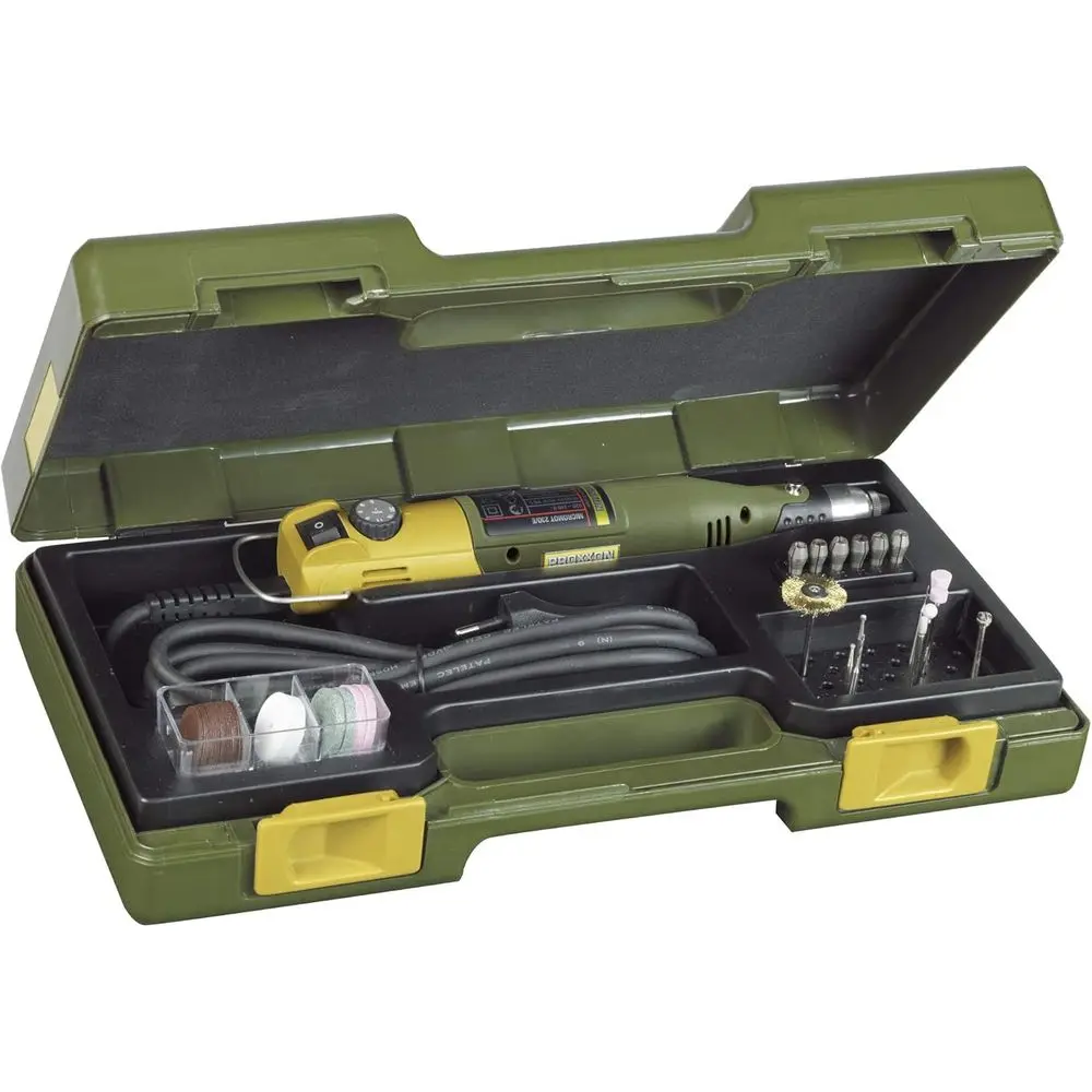 Portable 230W Drill and Milling Kit, 34-Piece Set with Storage Case
Portable 230W Drill and Milling Kit, 34-Piece Set with Storage Case
