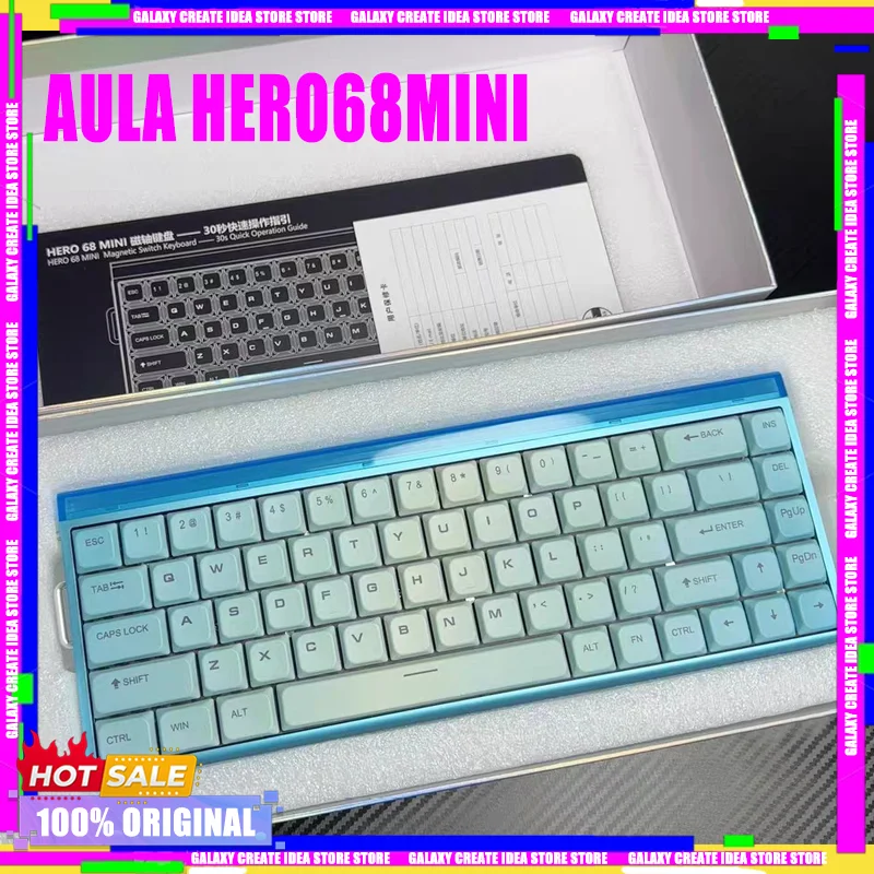AULA Hero68 Мини-клавиатура с низкой магнитной осью, полностью алюминиевая проводная высокопроизводительная механическая клавиатура для киберспорта, RGB, подарки для ПК и геймеров
AULA Hero68 Мини-клавиатура с низкой магнитной осью, полностью алюминиевая проводная высокопроизводительная механическая клавиатура для киберспорта, RGB, подарки для ПК и геймеров