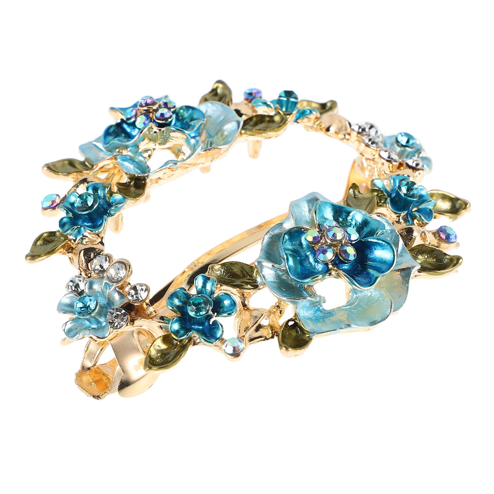 Flower Hairpin Vintage Floral Metal Accessories Rhinestones Bun Clips Claw Spring Hairpin Styling Buns Women Ponytail Holder
Flower Hairpin Vintage Floral Metal Accessories Rhinestones Bun Clips Claw Spring Hairpin Styling Buns Women Ponytail Holder
