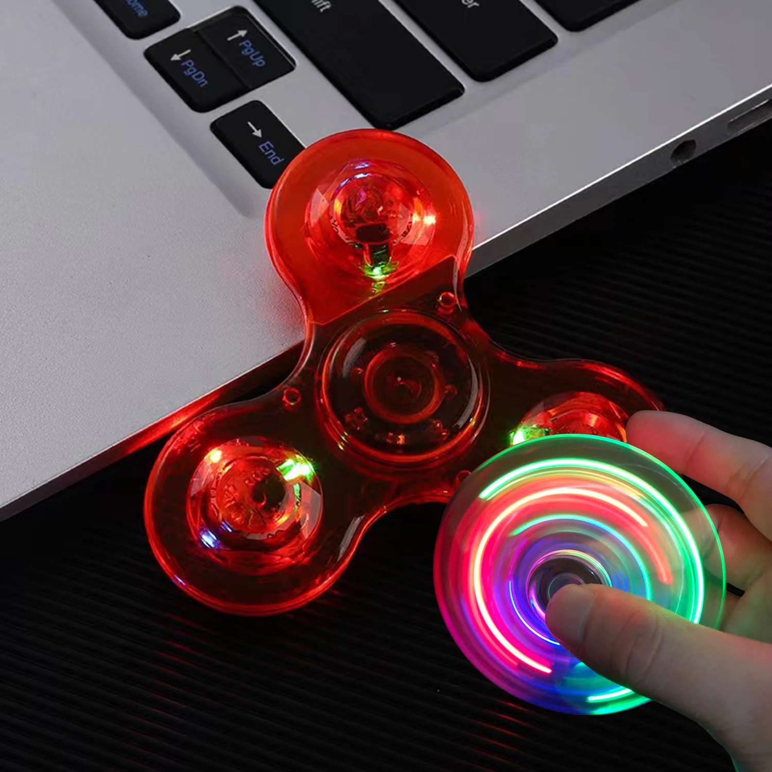 Hand Top Spinners Crystal Luminous LED light Fidget Spinner Glow in Dark EDC Stress Relief Toys Kinetic Relief Gyroscope for
Hand Top Spinners Crystal Luminous LED light Fidget Spinner Glow in Dark EDC Stress Relief Toys Kinetic Relief Gyroscope for