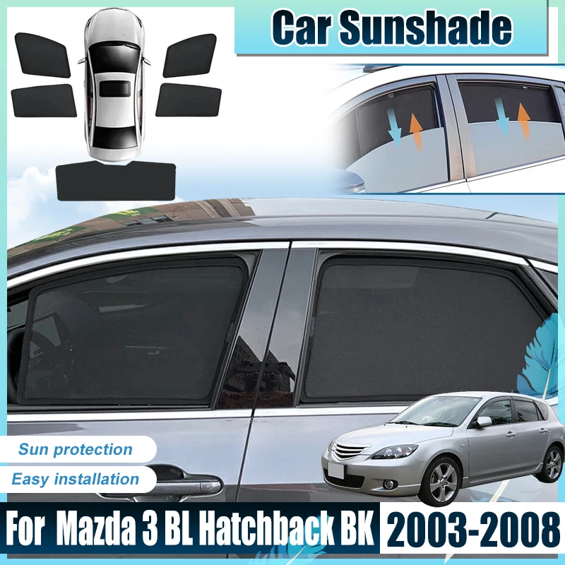 For Mazda 3 Hatchback Accessories BK 2003-2008 Car Window SunShades Covers Anti UV Visors Heat light Shield Mesh Sun Baffle Net
For Mazda 3 Hatchback Accessories BK 2003-2008 Car Window SunShades Covers Anti UV Visors Heat light Shield Mesh Sun Baffle Net