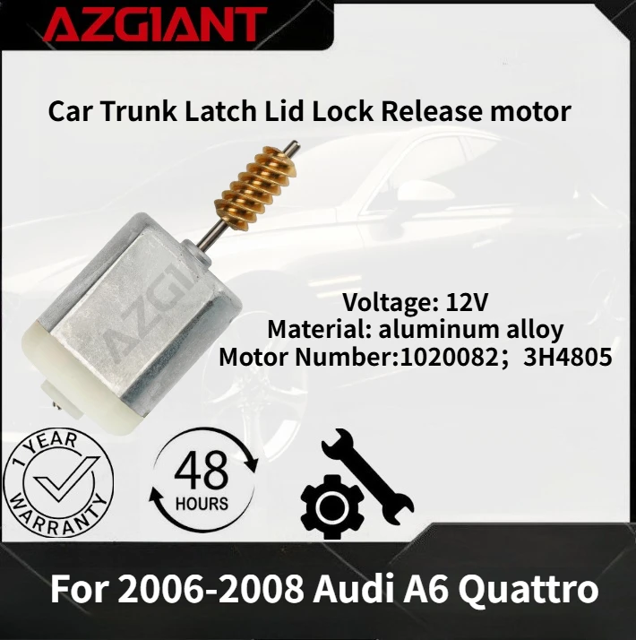 For 2006-2008 Audi A6 Quattro Car Trunk Latch Lid Lock Release motor New high-quality parts OEM Auto Accessories 100% compatible
For 2006-2008 Audi A6 Quattro Car Trunk Latch Lid Lock Release motor New high-quality parts OEM Auto Accessories 100% compatible