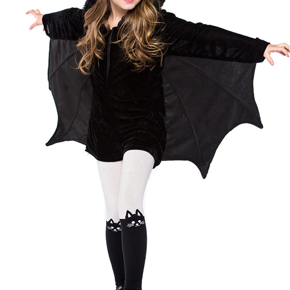 Batsuit Girls Halloween Costume Child Outfit Soft Texture Bat Cosplay Pattern Stage Dress Up Accessory Role Props
Batsuit Girls Halloween Costume Child Outfit Soft Texture Bat Cosplay Pattern Stage Dress Up Accessory Role Props