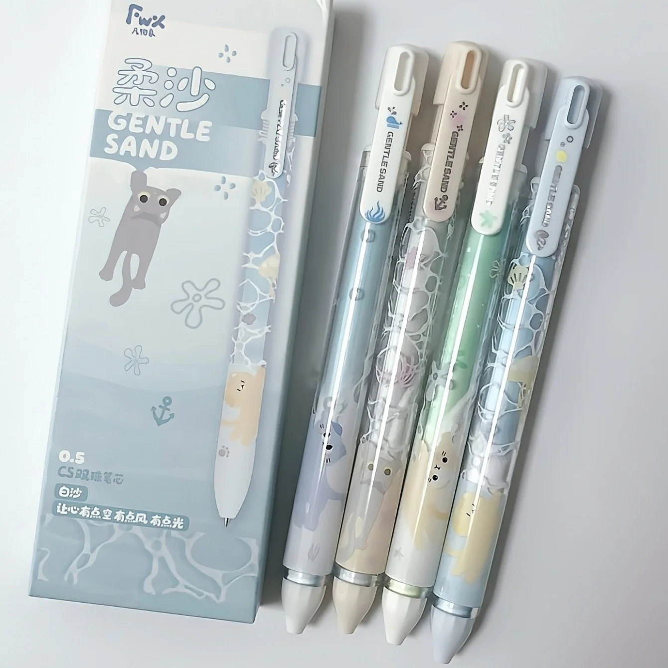 4pcs Gentle Sand Gel Pens Set Kawaii Cat Pattern Quick Dry Gel Ink 0.5mm Smooth Writing Black Color Student Back to School A3304
4pcs Gentle Sand Gel Pens Set Kawaii Cat Pattern Quick Dry Gel Ink 0.5mm Smooth Writing Black Color Student Back to School A3304