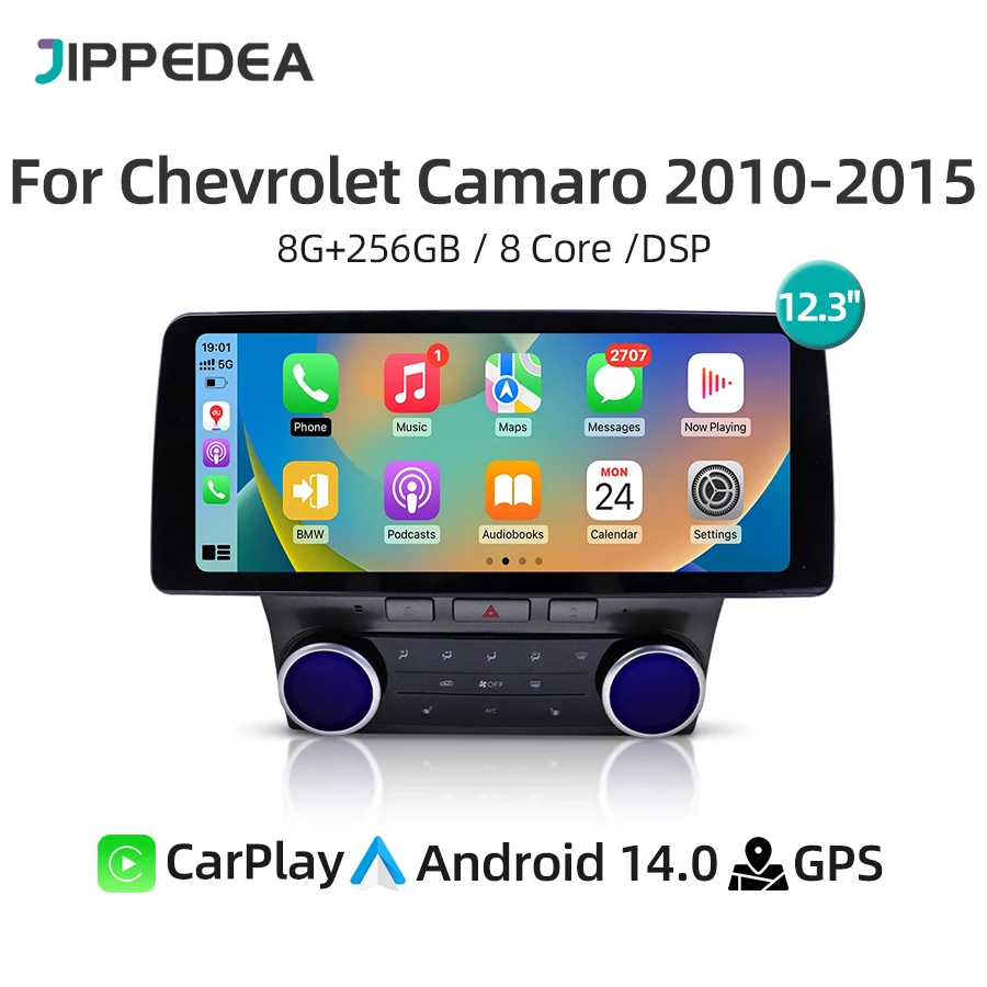 12.3" Android 14.0 Car Radio For Chevrolet Camaro 2010-2015 CarPlay GPS Navigation 4G WiFi Bluetooth DSP Car Multimedia Player
12.3" Android 14.0 Car Radio For Chevrolet Camaro 2010-2015 CarPlay GPS Navigation 4G WiFi Bluetooth DSP Car Multimedia Player