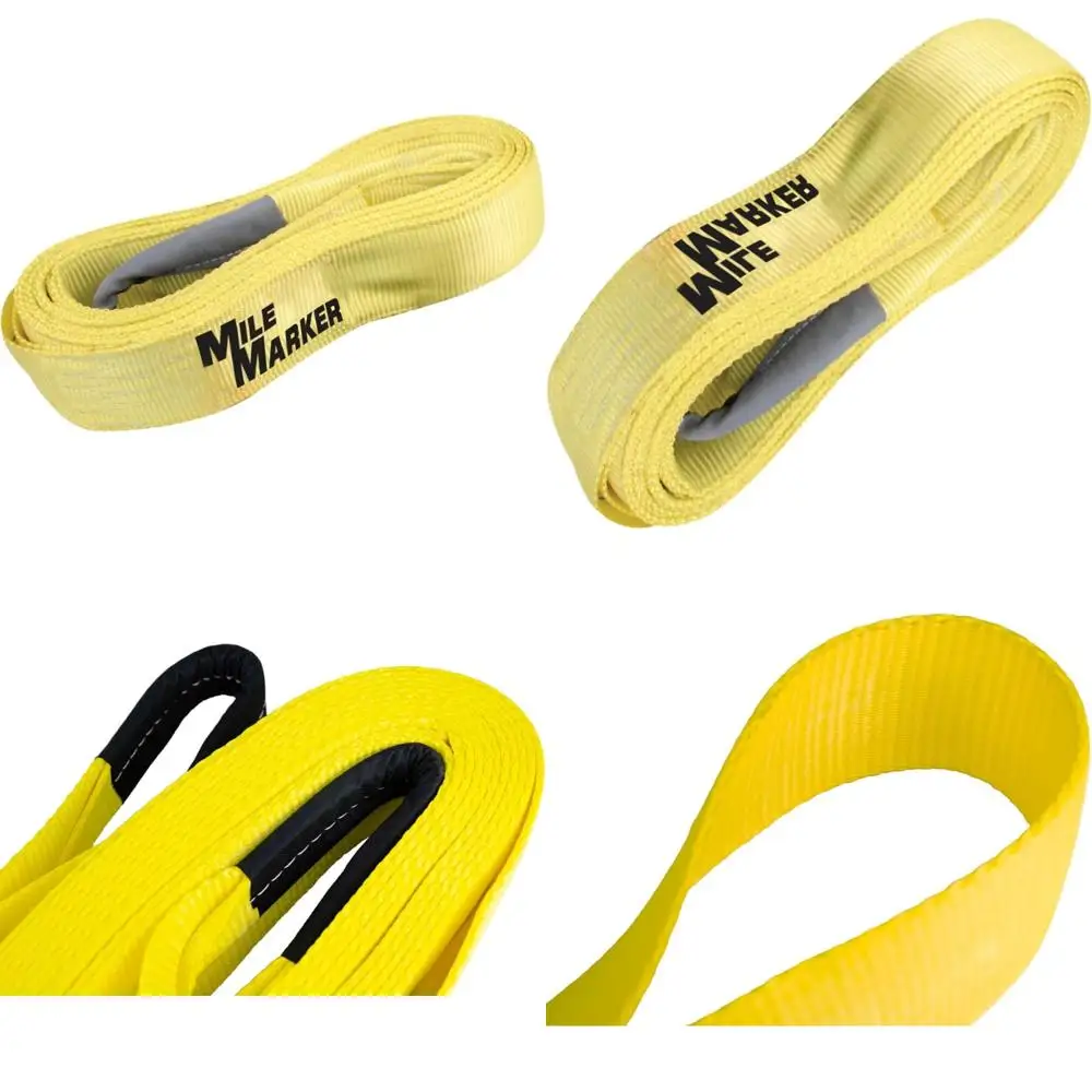 Heavy Duty 30,000 Pound Capacity Recovery Strap - 3 x 30′ Single Yellow for Vehicle Towing Safety and Heavy Use
Heavy Duty 30,000 Pound Capacity Recovery Strap - 3 x 30′ Single Yellow for Vehicle Towing Safety and Heavy Use