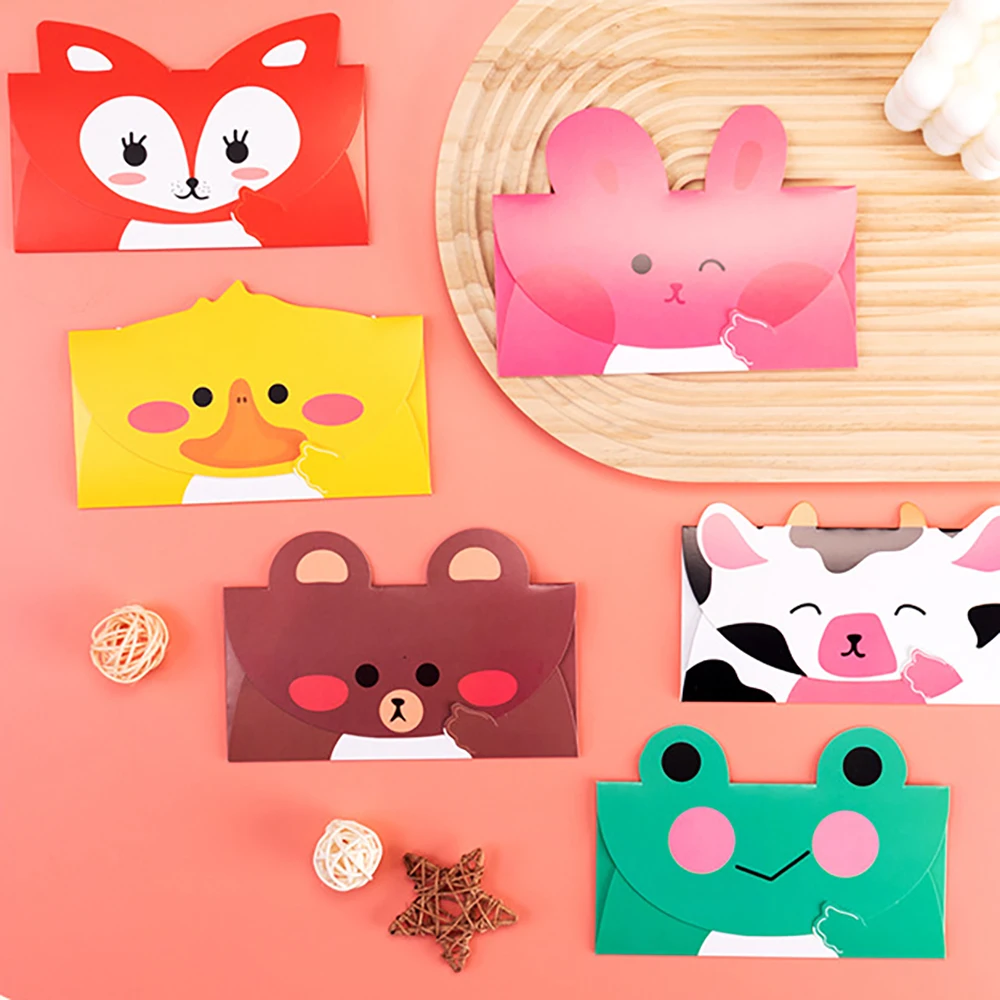 6 sheets Korean Creative Festival Cartoon 3D Card, Student Birthday Wishes Handwritten Small Card Cute Envelope
6 sheets Korean Creative Festival Cartoon 3D Card, Student Birthday Wishes Handwritten Small Card Cute Envelope