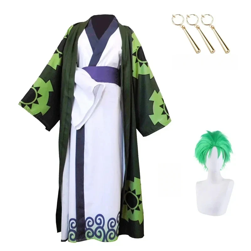♥Halloween Cosplay Costume Anime Roronoa Wano Kuni Country Kimono Robe Zoro Wig Earrings Outfits Carnival New 2026 Topspeed Cos
♥Halloween Cosplay Costume Anime Roronoa Wano Kuni Country Kimono Robe Zoro Wig Earrings Outfits Carnival New 2026 Topspeed Cos
