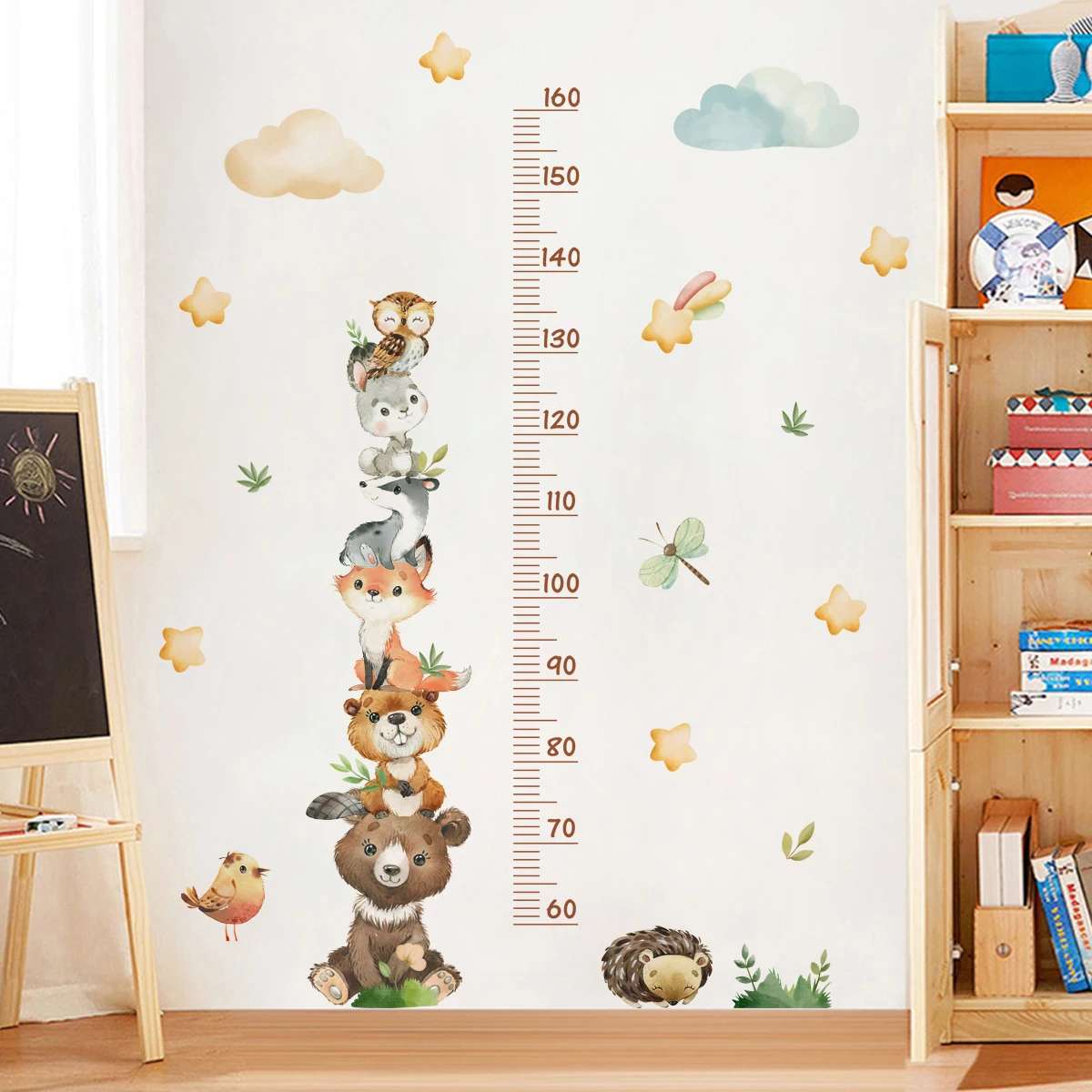 Cartoon Woodland Animal Clouds Stars Height Chart Wall Sticker Vinyl Child Room Decal Kids Room Living Home Decor Peel and stick
Cartoon Woodland Animal Clouds Stars Height Chart Wall Sticker Vinyl Child Room Decal Kids Room Living Home Decor Peel and stick