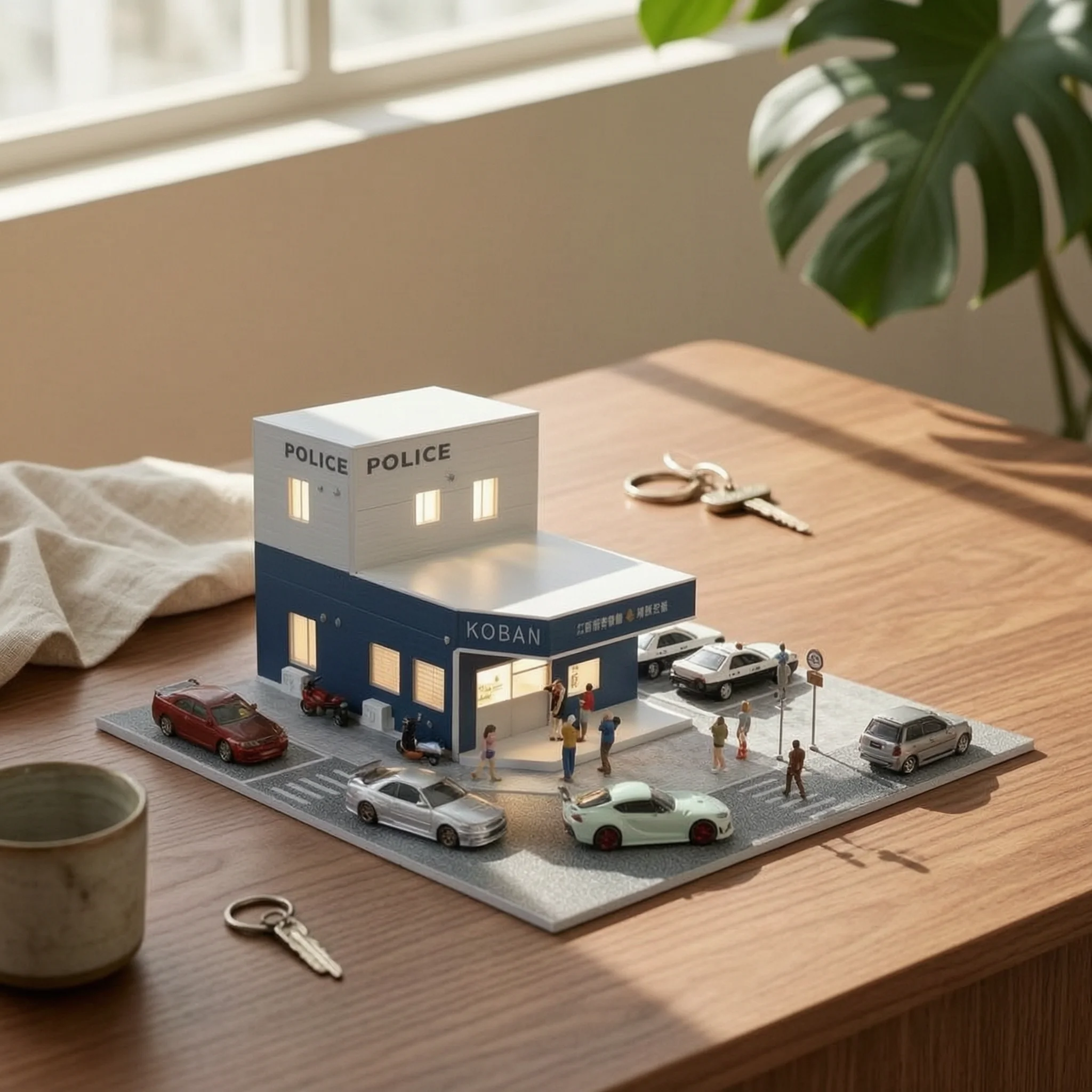 1:64 Police Station Scene Model Paved Base Street Display Scene
1:64 Police Station Scene Model Paved Base Street Display Scene