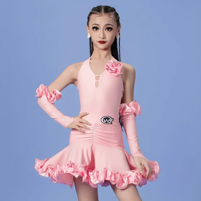 Children Latin Dance Performance Costume Kids Girls Professional Backless Bodysuit and Fungus Lace Skirt Competition Dancewear
Children Latin Dance Performance Costume Kids Girls Professional Backless Bodysuit and Fungus Lace Skirt Competition Dancewear