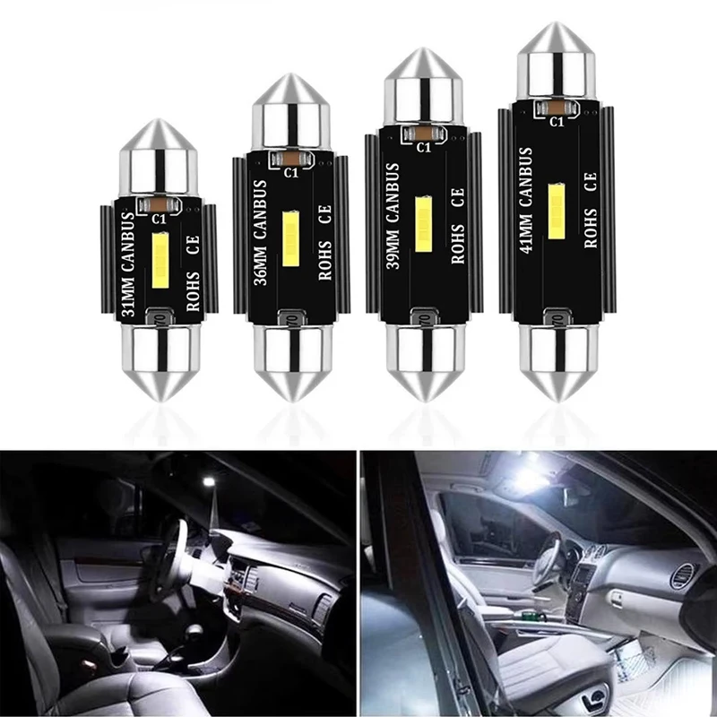 2pcs C5W LED CSP 1860 Signal Lamp Canbus Bulb 31mm 36mm 39mm 41mm Festoon Light C10W LED Auto Interior Reading Dome Light
2pcs C5W LED CSP 1860 Signal Lamp Canbus Bulb 31mm 36mm 39mm 41mm Festoon Light C10W LED Auto Interior Reading Dome Light