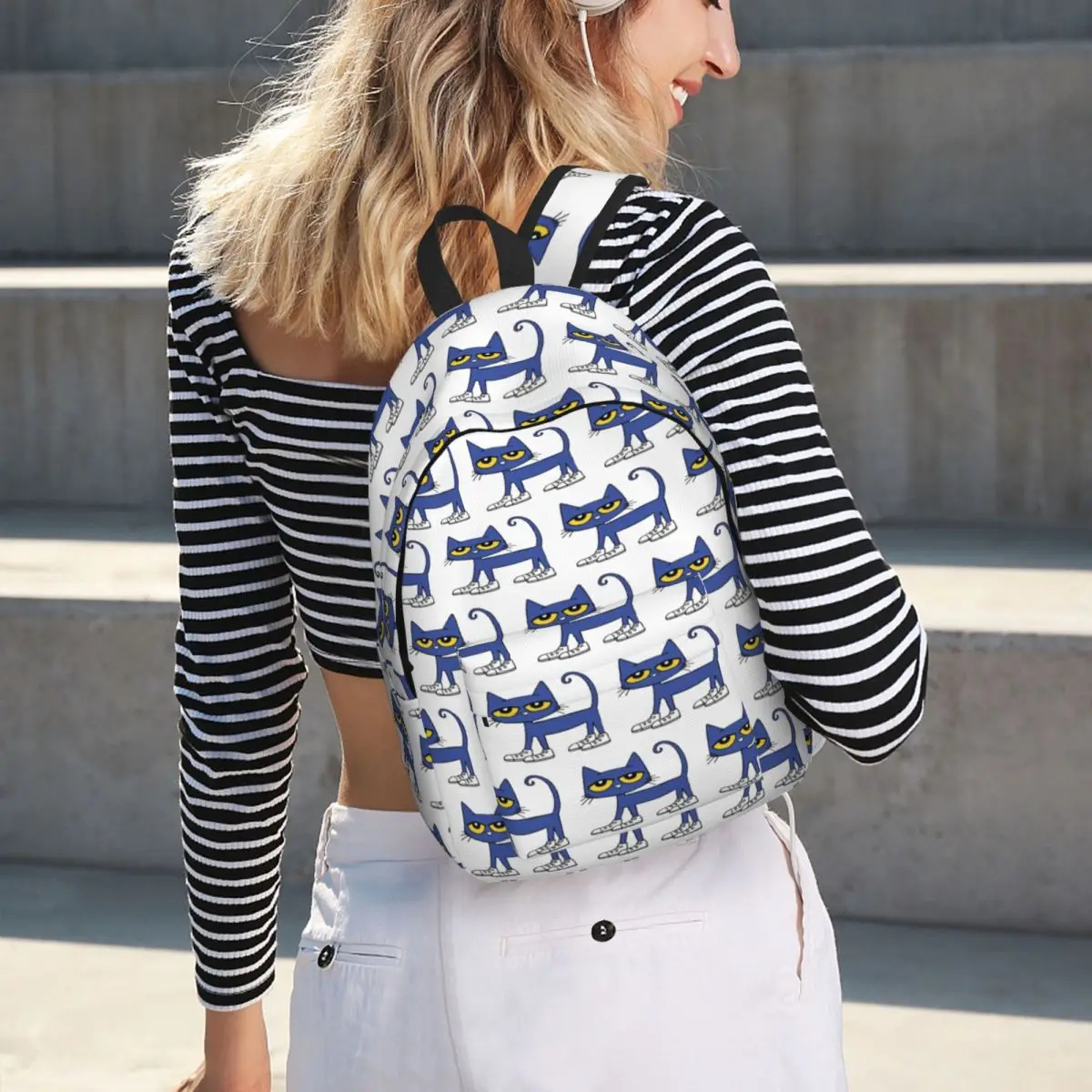 Pete The Cat I Love My White Shoes Student Backpack School Bag Hiking Travel Daypack for Men Women Bookbag Shoulder Bags
Pete The Cat I Love My White Shoes Student Backpack School Bag Hiking Travel Daypack for Men Women Bookbag Shoulder Bags