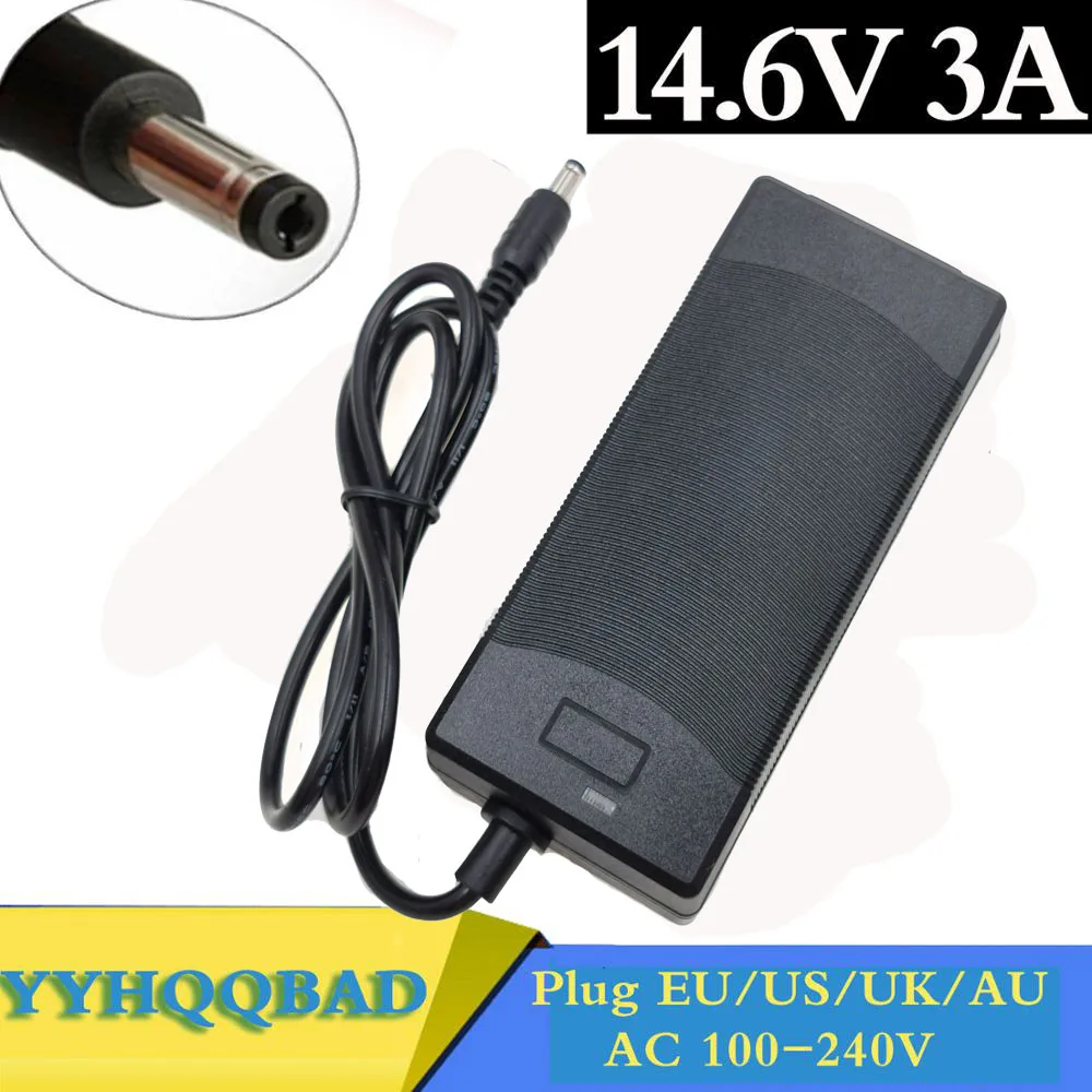 14.4 or 14.6V 3A Battery charger for 4S 3.2V 4series Lifepo4 Battery pack with 3A constant charging current
14.4 or 14.6V 3A Battery charger for 4S 3.2V 4series Lifepo4 Battery pack with 3A constant charging current