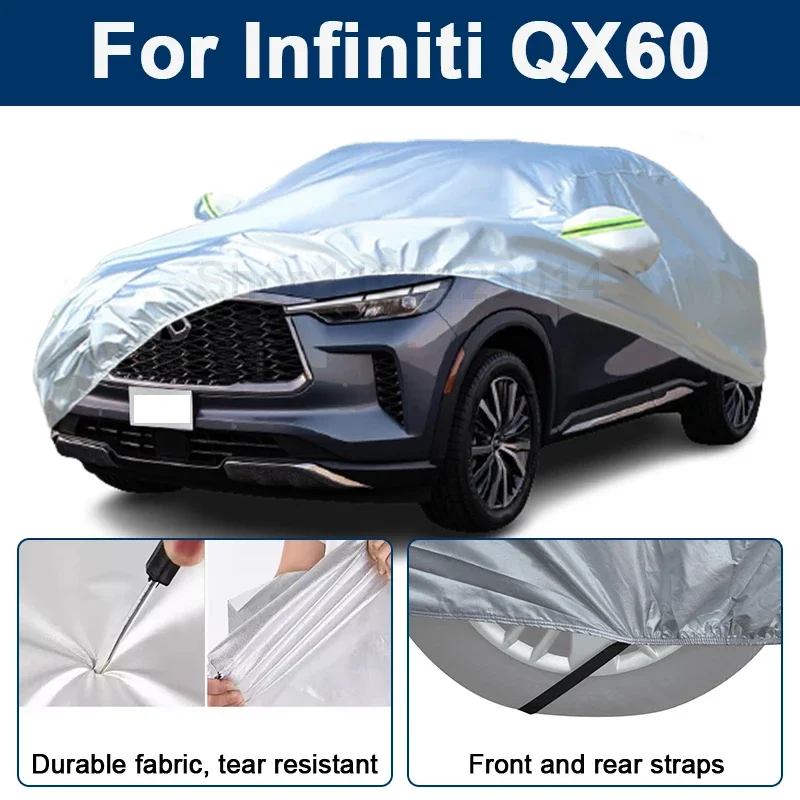 Уличный чехол для автомобиля Infiniti QX60 со светоотражающими полосами, водонепроницаемый, снегозащитный, пылезащитный, с защитой от УФ-излучения, автоаксессуары
Уличный чехол для автомобиля Infiniti QX60 со светоотражающими полосами, водонепроницаемый, снегозащитный, пылезащитный, с защитой от УФ-излучения, автоаксессуары