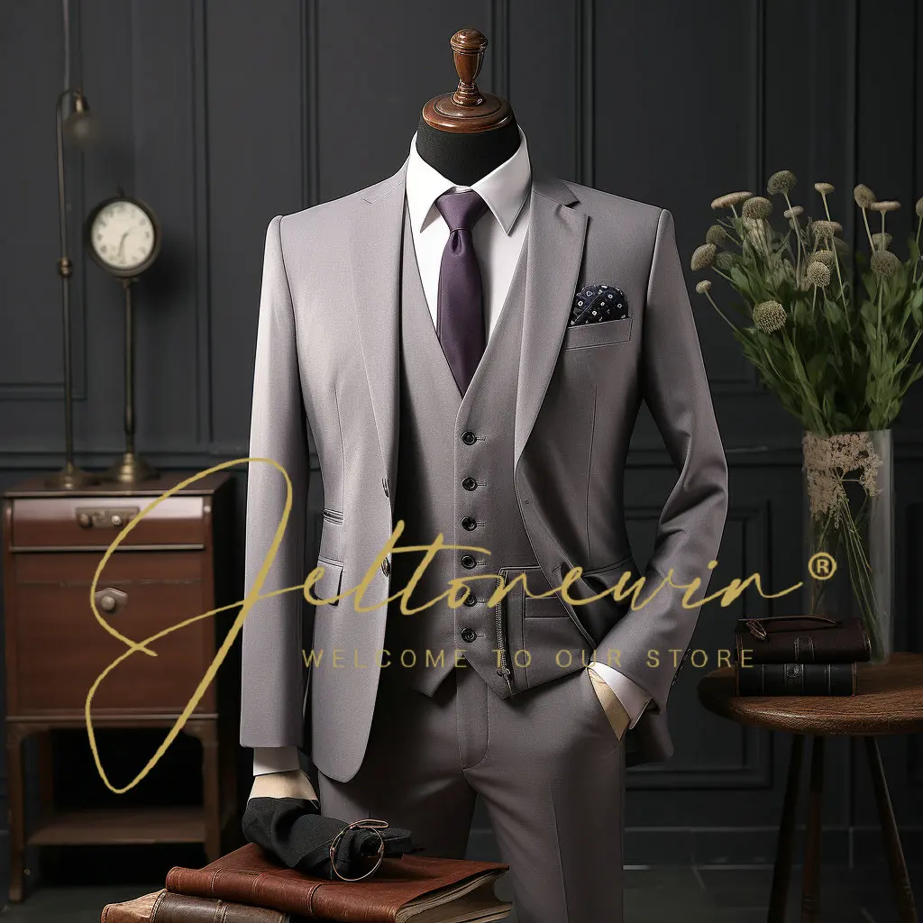 Jacket Pants Fashion Solid Color Mens Formal Casual Business Office Suit 3Pcs Set Groom Wedding Dress Party Costume Homme
Jacket Pants Fashion Solid Color Mens Formal Casual Business Office Suit 3Pcs Set Groom Wedding Dress Party Costume Homme