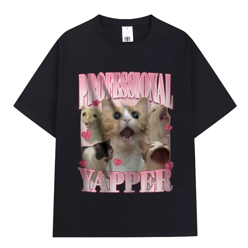 Summer Yapper Meme Tee Fun Cat Lover Graphic Tee for Men 100% cotton casual Comfort loose short sleeve Tee
Summer Yapper Meme Tee Fun Cat Lover Graphic Tee for Men 100% cotton casual Comfort loose short sleeve Tee