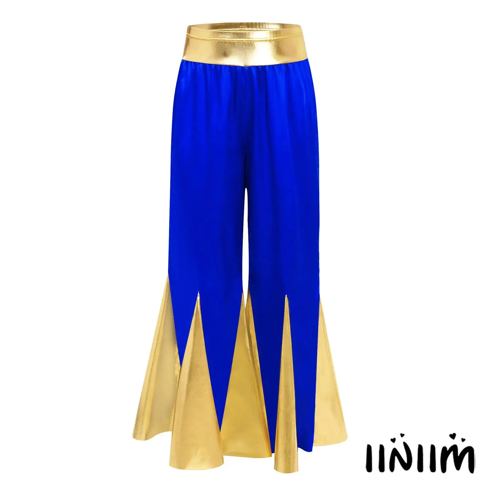 Kids Girls Liturgical Worship Dance Pants Choir Church Costume Shiny Metallic Color Block Long Pants Church Lyric Dancewear
Kids Girls Liturgical Worship Dance Pants Choir Church Costume Shiny Metallic Color Block Long Pants Church Lyric Dancewear
