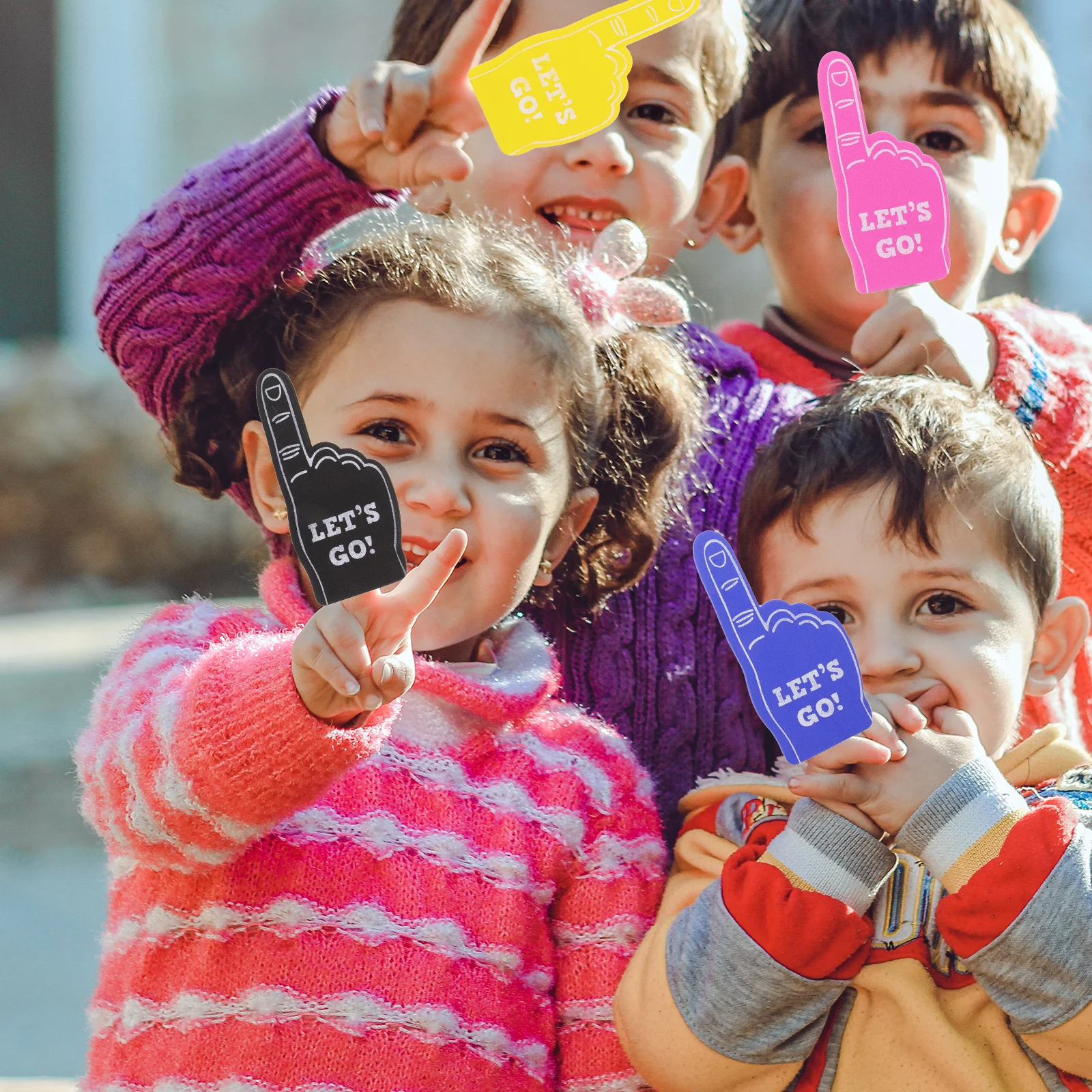 10 Pcs Finger Gloves Kids Foam Fingers Toys Colorful EVA Cheerleading Stuff Reusable Party Props Sports Accessories
10 Pcs Finger Gloves Kids Foam Fingers Toys Colorful EVA Cheerleading Stuff Reusable Party Props Sports Accessories