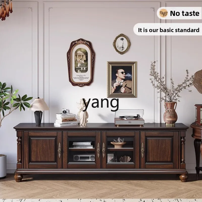 tgf American Retro Country Style TV Cabinet Living Room Home Black Walnut Wood Wall-Mounted Storage Cabinet
tgf American Retro Country Style TV Cabinet Living Room Home Black Walnut Wood Wall-Mounted Storage Cabinet