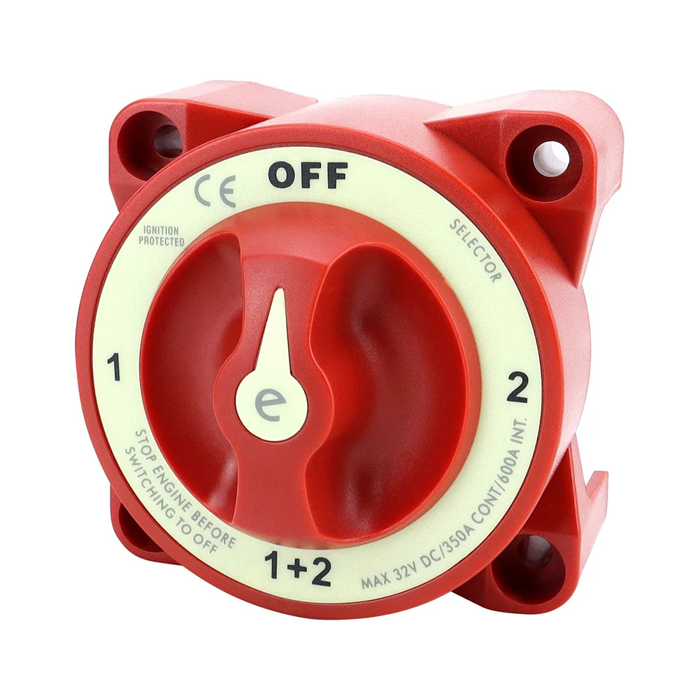 32V 350A waterproof ignition protection marine dual battery isolation switch 4-speed high current main power switch
32V 350A waterproof ignition protection marine dual battery isolation switch 4-speed high current main power switch