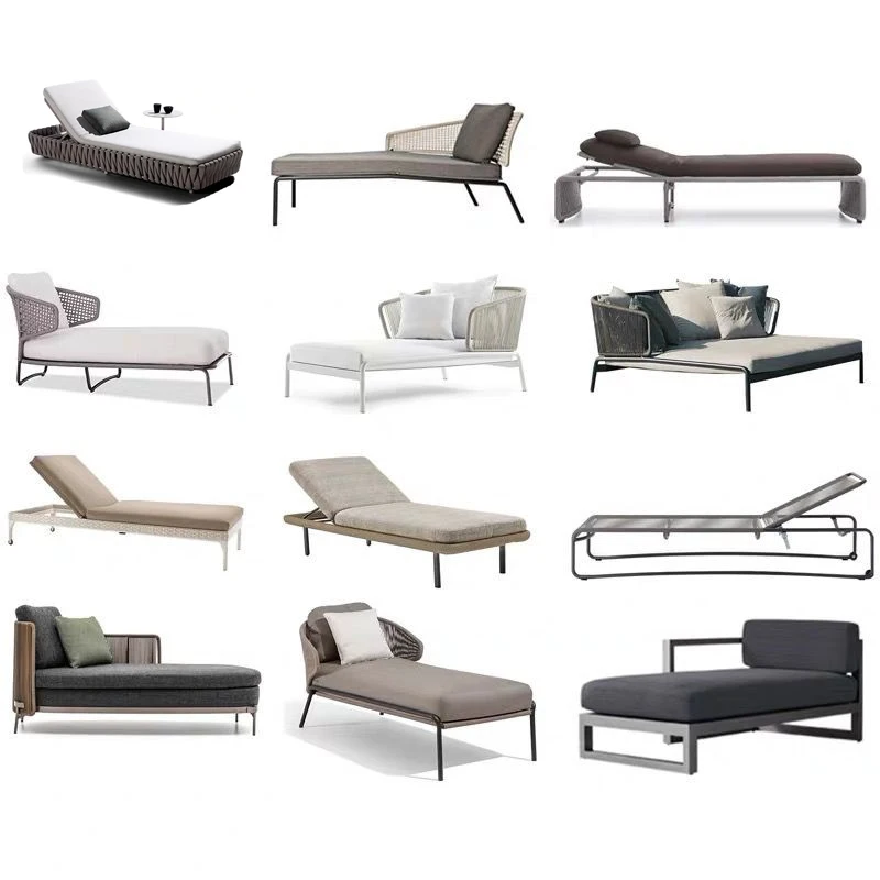 Outdoor Reclining Bed, Single Chaise Longue, Hotel Rattan Sofa, Designer Model Room
Outdoor Reclining Bed, Single Chaise Longue, Hotel Rattan Sofa, Designer Model Room