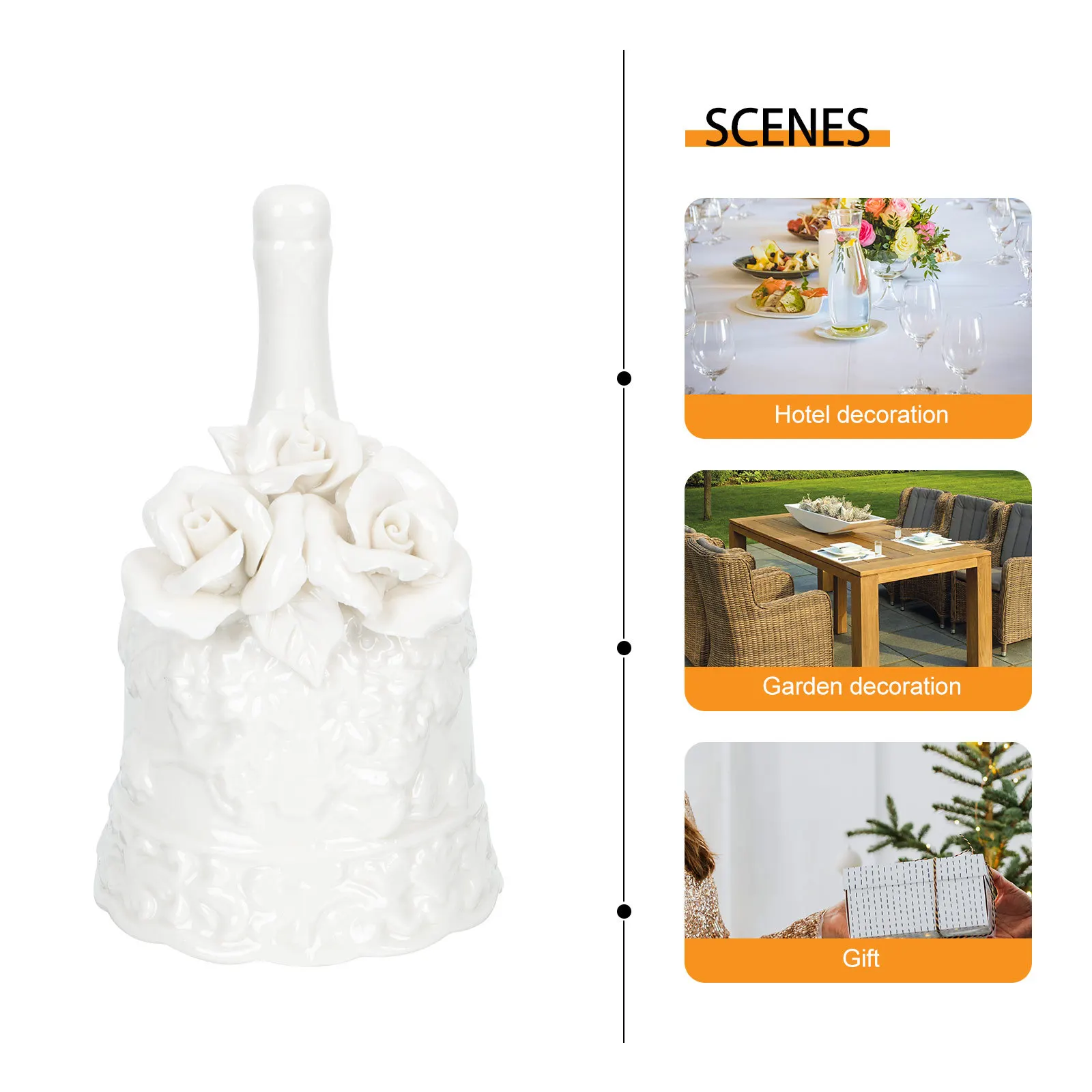 Retro Ceramic Hand Bell Exquisite Dinner Call Bell for Restaurant Bar Customer Service Desktop Decoration
Retro Ceramic Hand Bell Exquisite Dinner Call Bell for Restaurant Bar Customer Service Desktop Decoration