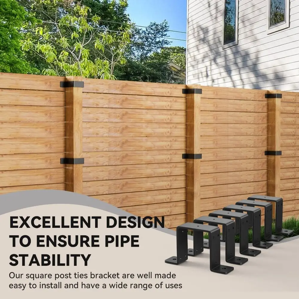 4 шт., сверхмощный ремень, устойчивый к коррозии U-образный дизайн, кронштейн для забора, прочная конструкция, черный
4 шт., сверхмощный ремень, устойчивый к коррозии U-образный дизайн, кронштейн для забора, прочная конструкция, черный