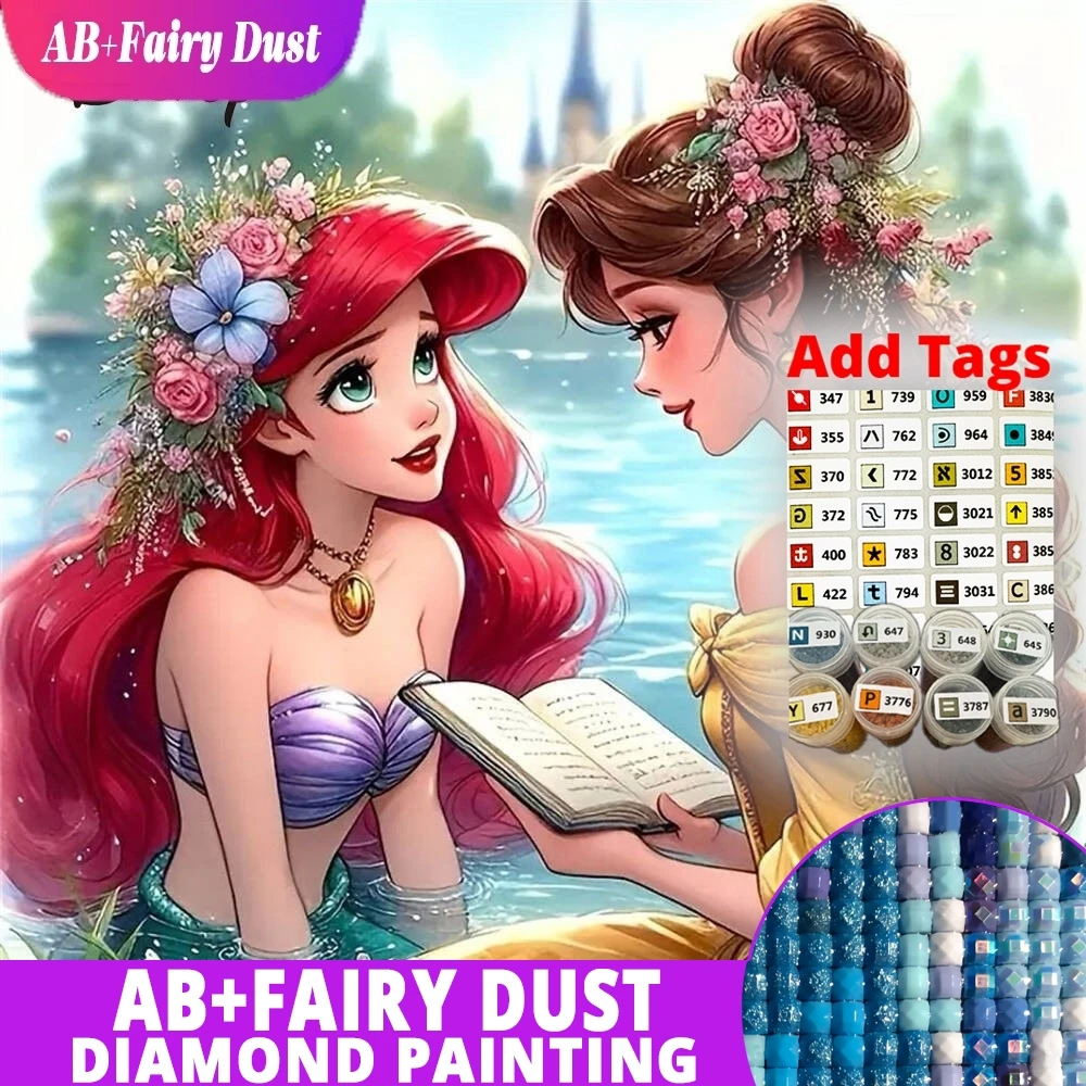 AB Фея Пыль Дисней DIY Алмазная картина Ариэль Русалка Картина Стразы Мозаика Белль Принцесса Портрет Новое поступление Мультфильм W
AB Фея Пыль Дисней DIY Алмазная картина Ариэль Русалка Картина Стразы Мозаика Белль Принцесса Портрет Новое поступление Мультфильм W