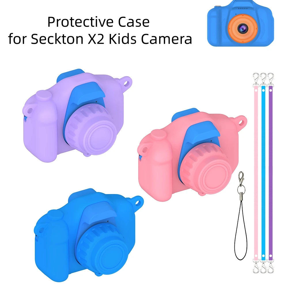 Colorful silicone protective case for Seckton X2 Kids Camera dustproof and shock-resistant
Colorful silicone protective case for Seckton X2 Kids Camera dustproof and shock-resistant