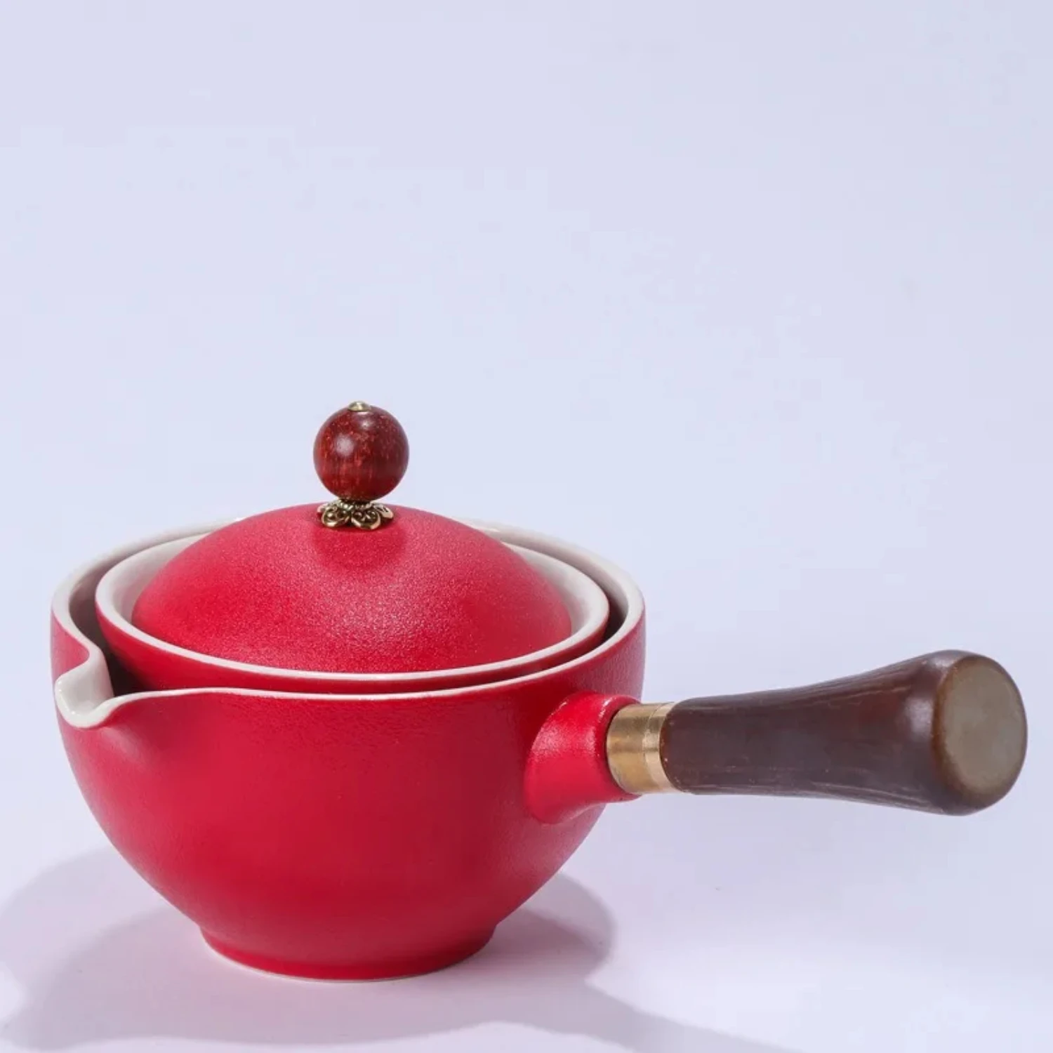 Ceramic Teapot Chinese Gongfu Tea Pot Rotation Tea Maker Infuser Portable Single Pot 180ml Chinese Gongfu Tea Supplies
Ceramic Teapot Chinese Gongfu Tea Pot Rotation Tea Maker Infuser Portable Single Pot 180ml Chinese Gongfu Tea Supplies