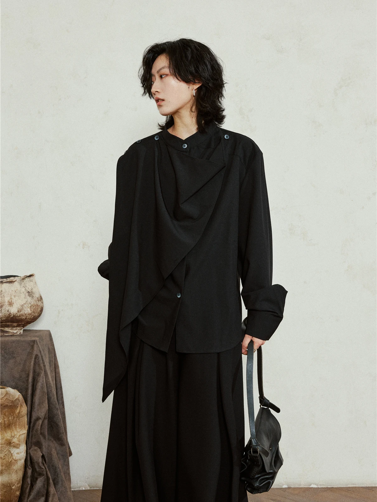 Рубашка унисекс SUNYVONNE в темном стиле, деконструированная, с длинным рукавом, асимметричного кроя, свободного силуэта, женская, из полиэстера премиум-качества
Рубашка унисекс SUNYVONNE в темном стиле, деконструированная, с длинным рукавом, асимметричного кроя, свободного силуэта, женская, из полиэстера премиум-качества