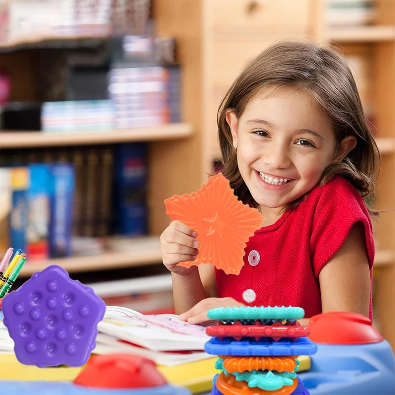 6pcs Creative Funny Silicone Kids Stress Relief Toy Sensory Toys Soft Textured Sensory Blocks Kids Sensory Stone Toys
6pcs Creative Funny Silicone Kids Stress Relief Toy Sensory Toys Soft Textured Sensory Blocks Kids Sensory Stone Toys